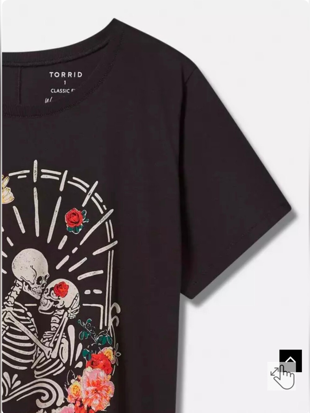 Torrid Gently Used Black Forever Collage Vintage Crew Neck Tee Sz 1 Classic Fit - Picture 10 of 11